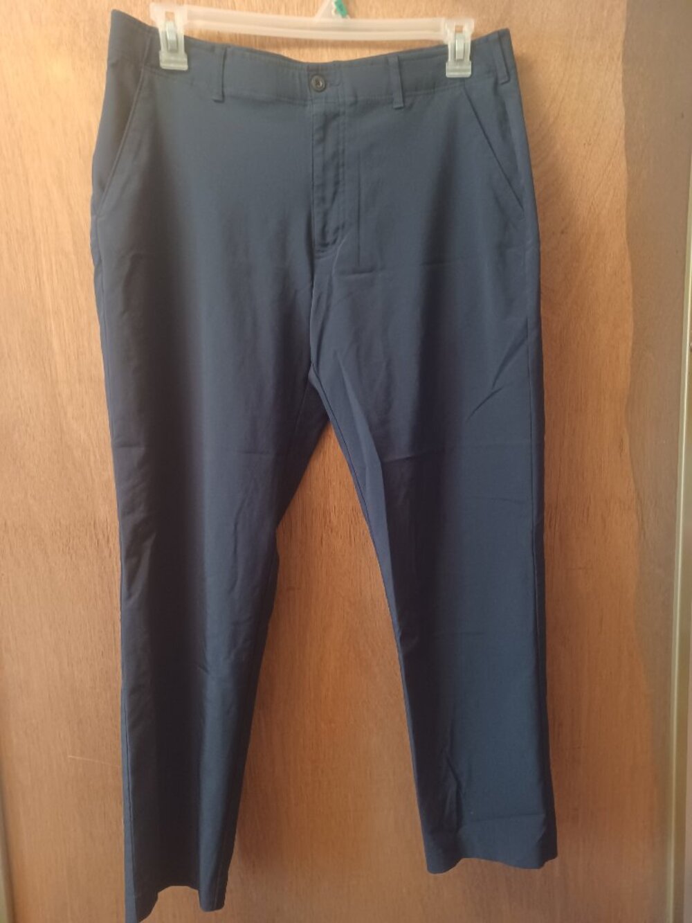 Ben Hogan Pants Golf Men's 34 x 30 Blue Stretch Wicking Performance Flat Front